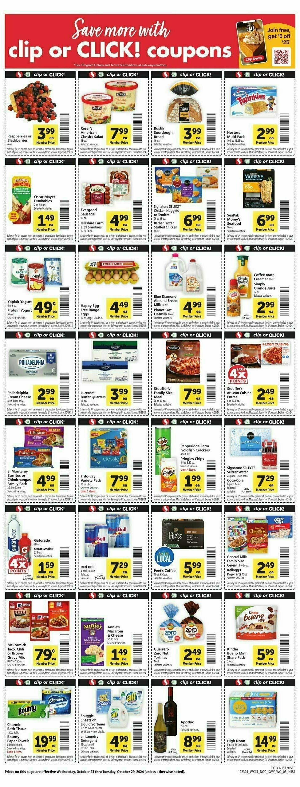 Safeway Weekly Ad from October 23