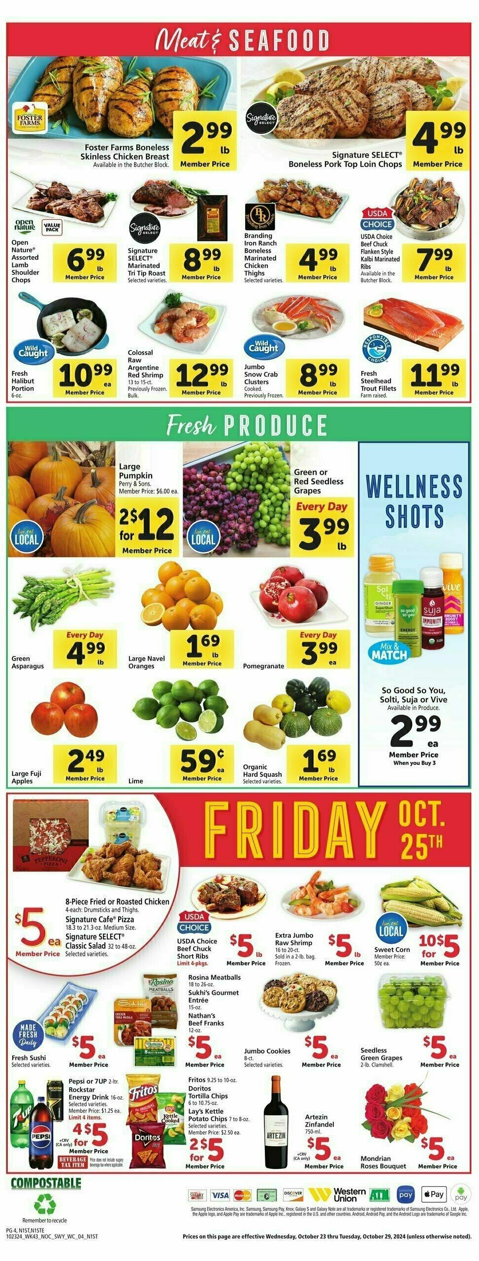 Safeway Weekly Ad from October 23