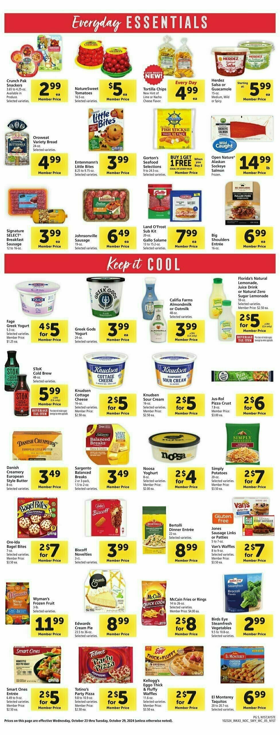 Safeway Weekly Ad from October 23