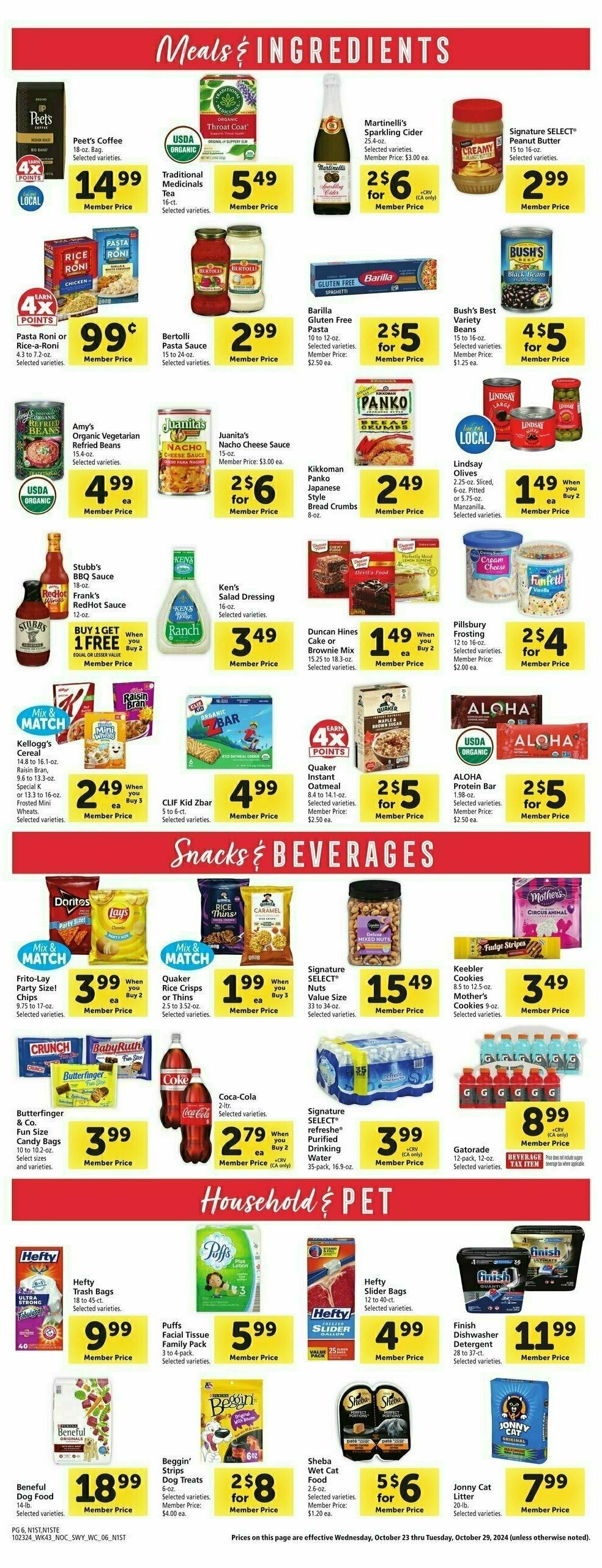 Safeway Weekly Ad from October 23