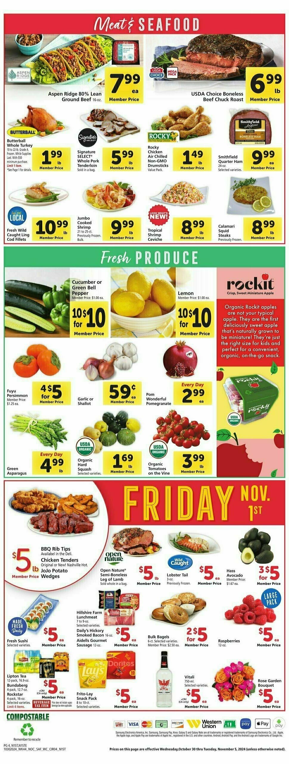 Safeway Weekly Ad from October 30