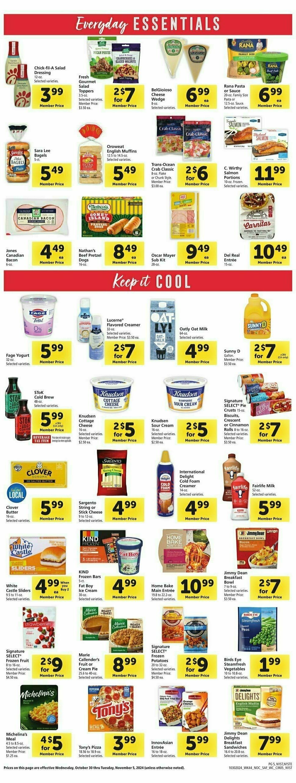 Safeway Weekly Ad from October 30