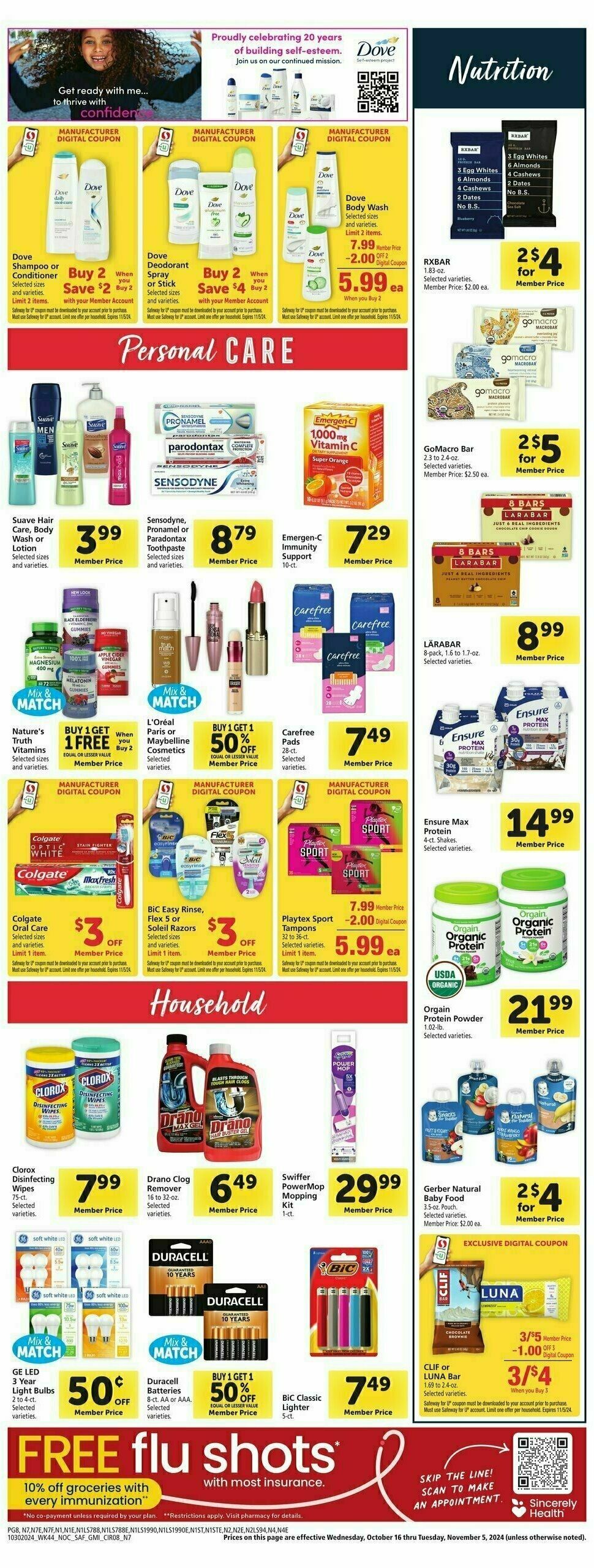 Safeway Weekly Ad from October 30