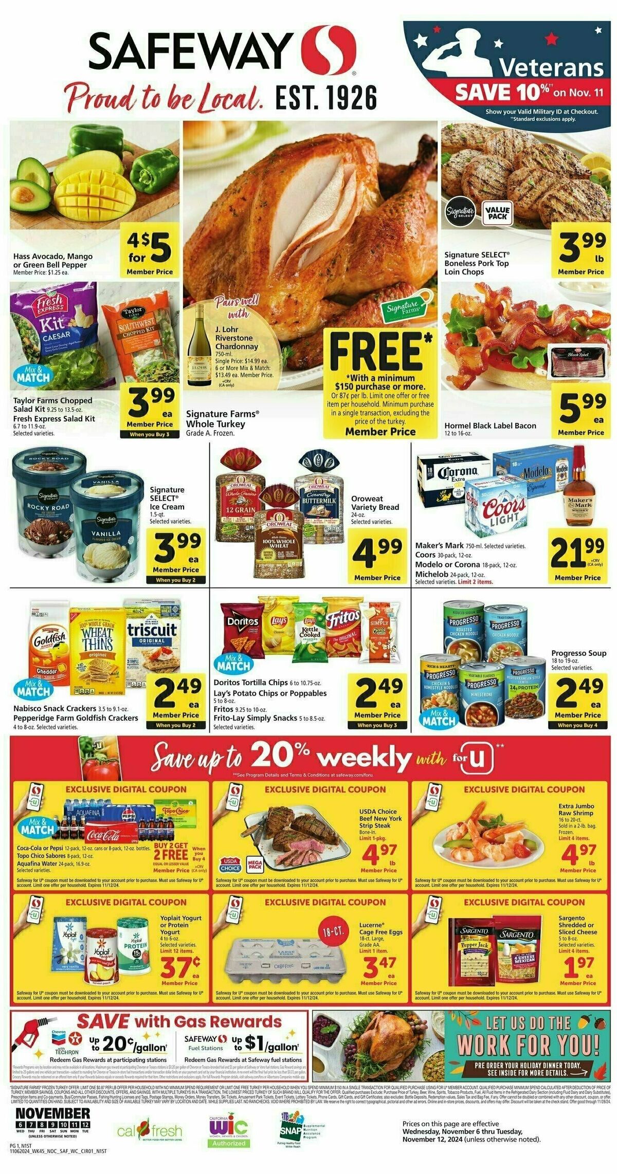 Safeway Weekly Ad from November 6