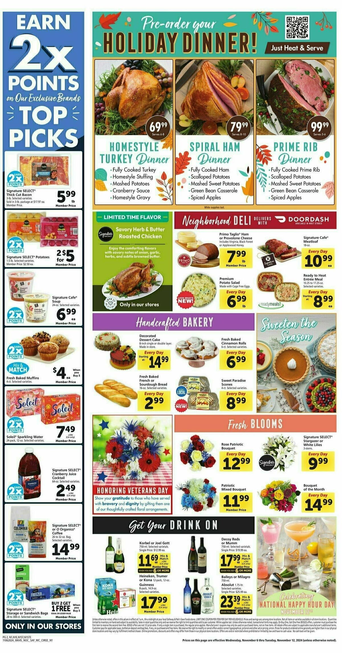 Safeway Weekly Ad from November 6