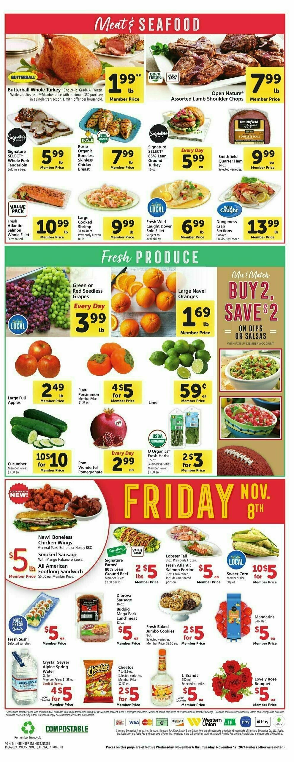 Safeway Weekly Ad from November 6