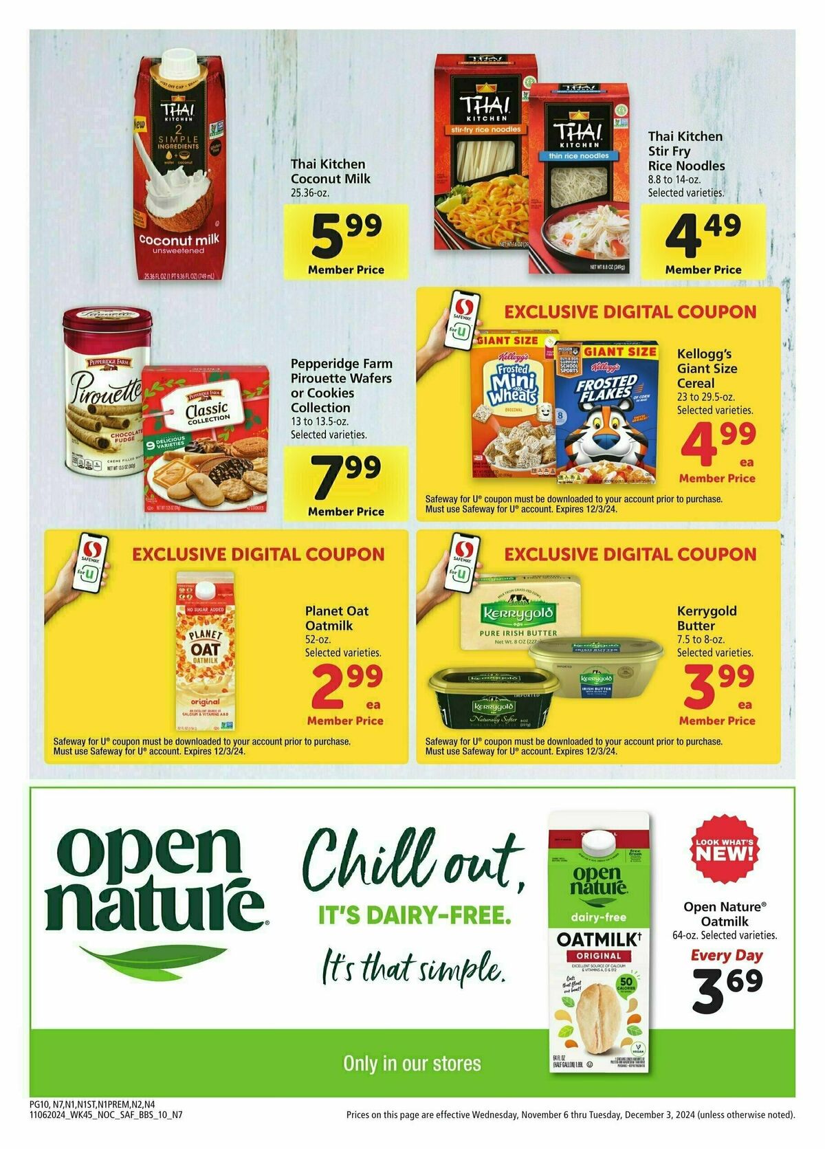 Safeway Big Book of Savings Weekly Ad from November 6