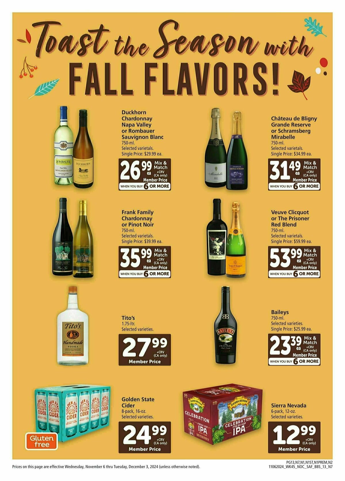 Safeway Big Book of Savings Weekly Ad from November 6