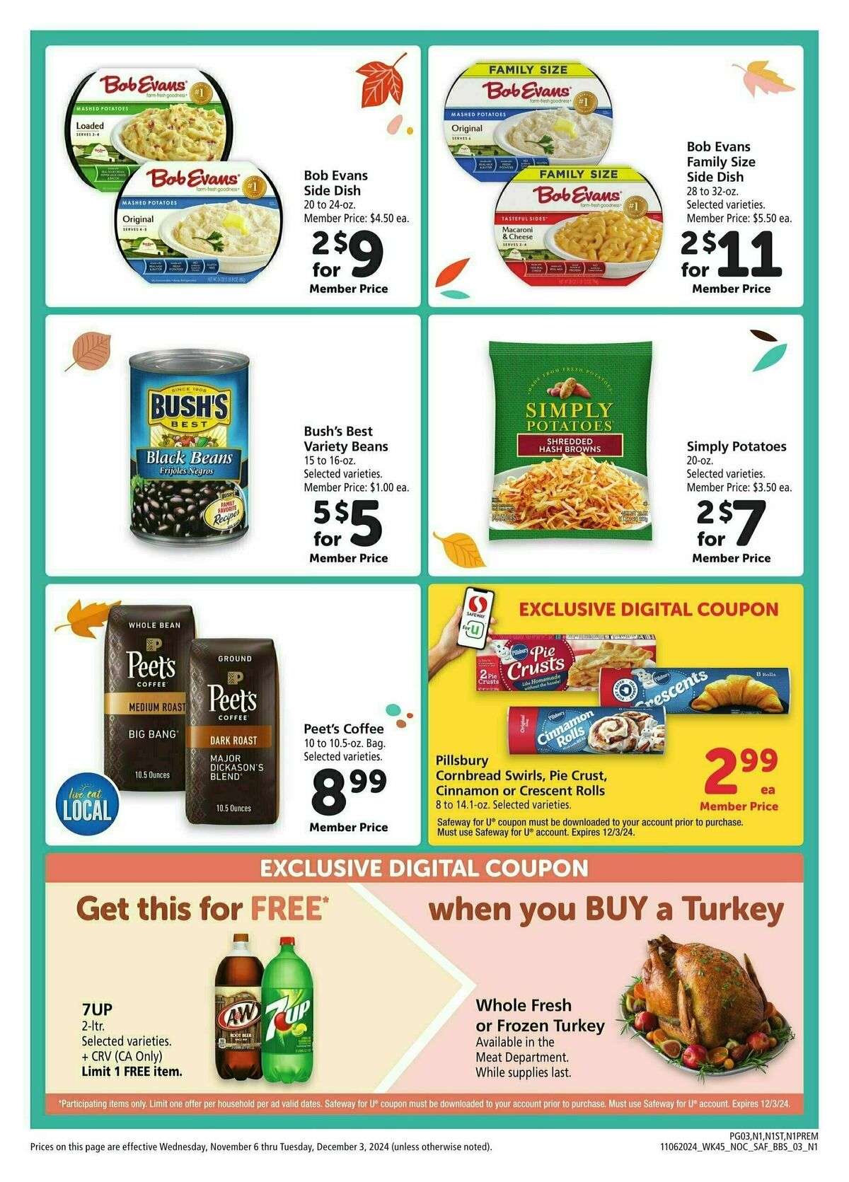 Safeway Big Book of Savings Weekly Ad from November 6