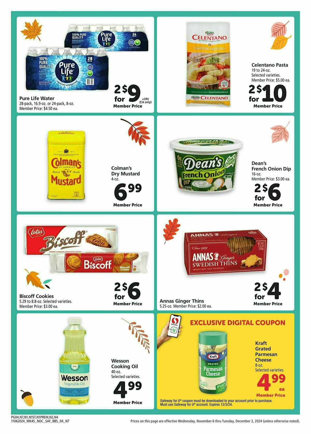 Safeway Big Book of Savings Weekly Ad from November 6