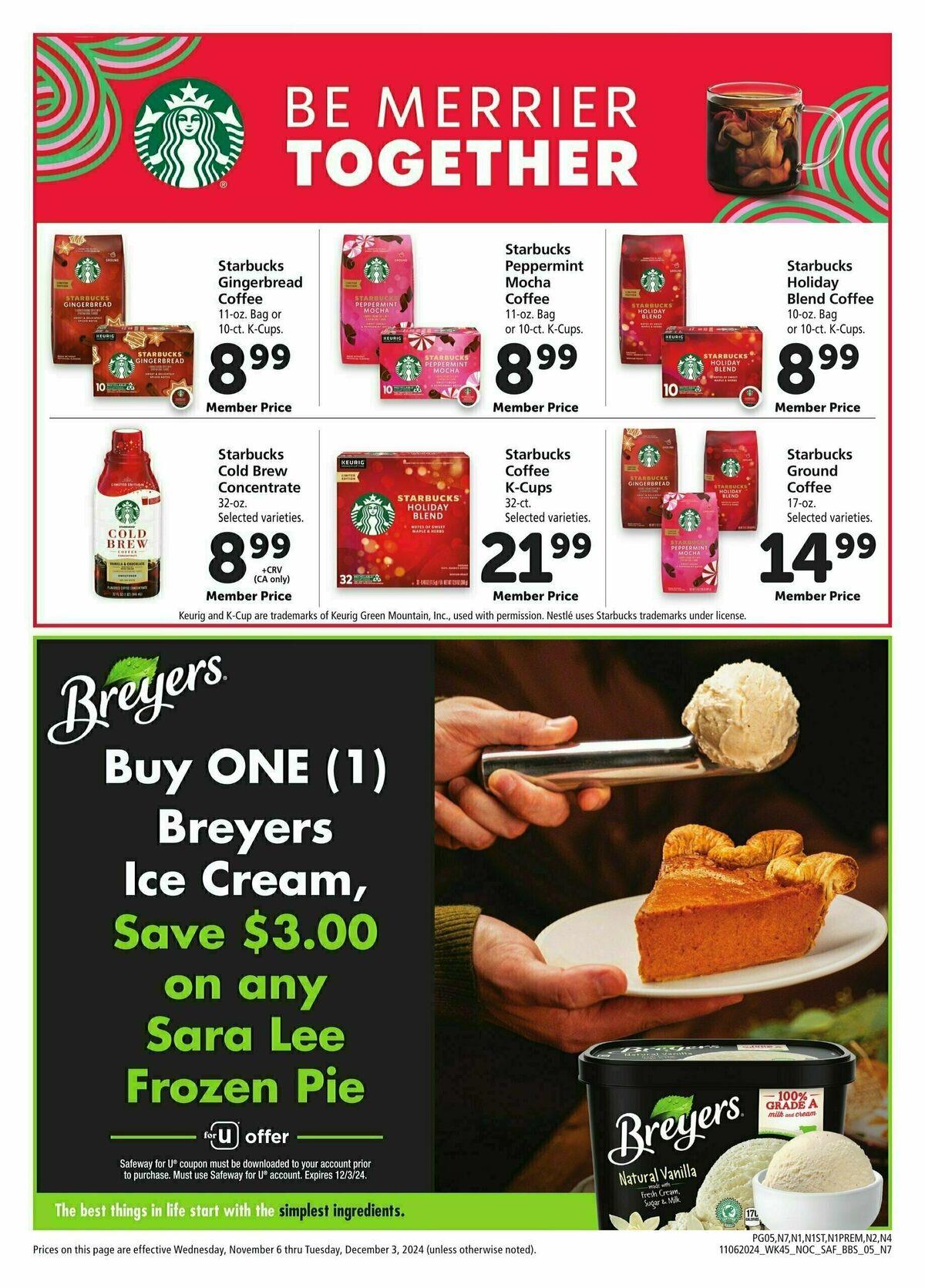 Safeway Big Book of Savings Weekly Ad from November 6