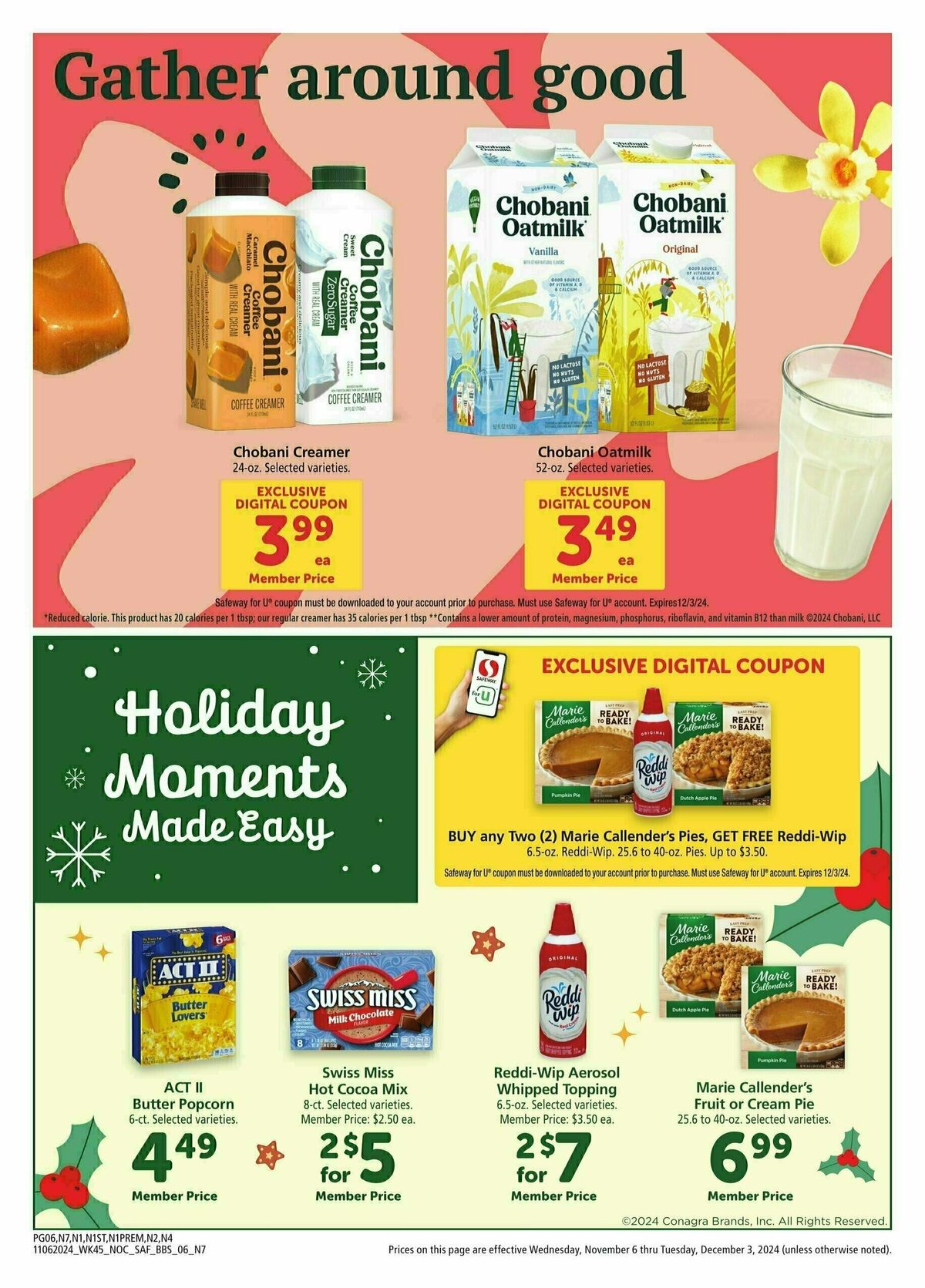 Safeway Big Book of Savings Weekly Ad from November 6