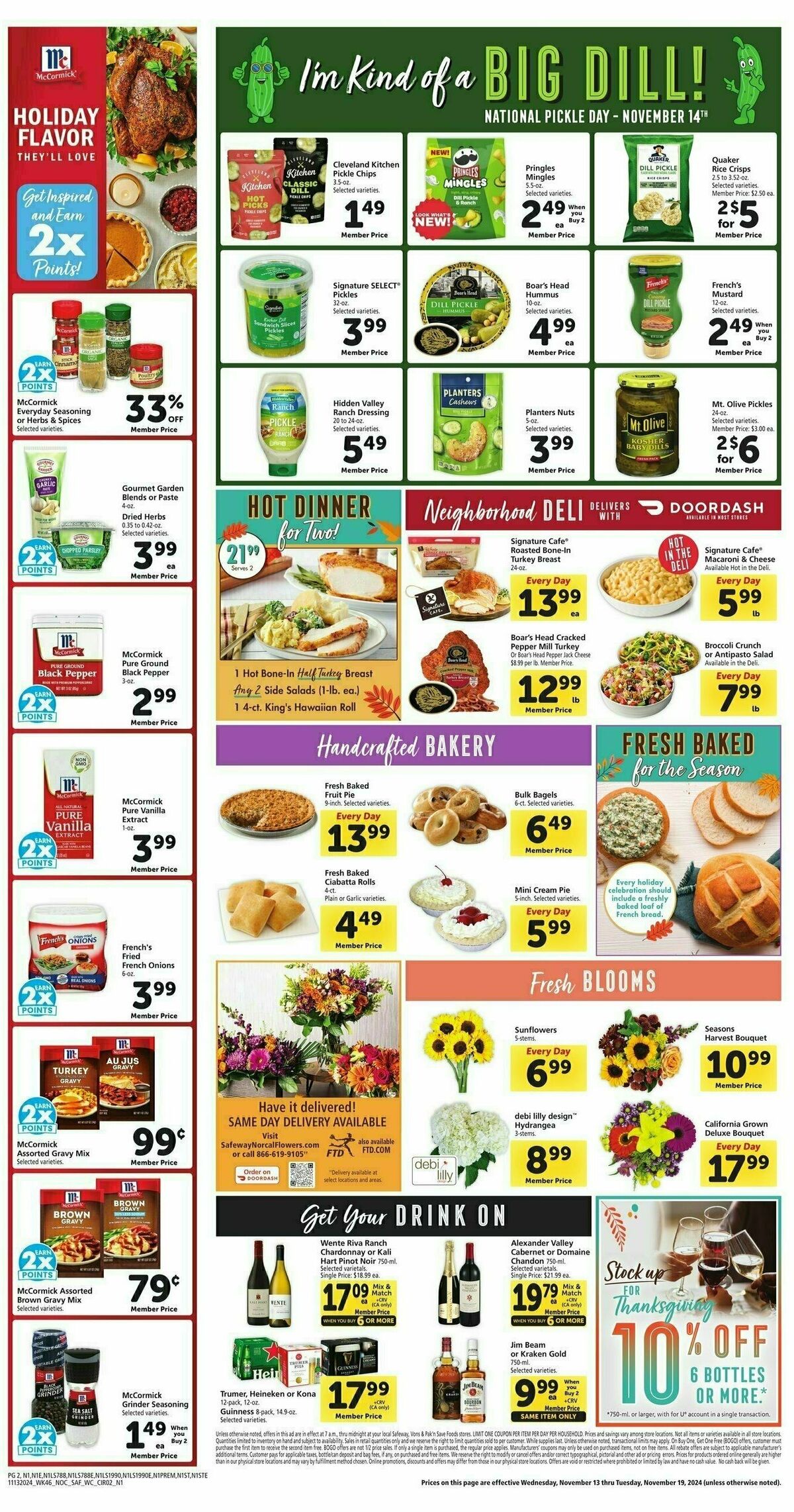 Safeway Weekly Ad from November 13