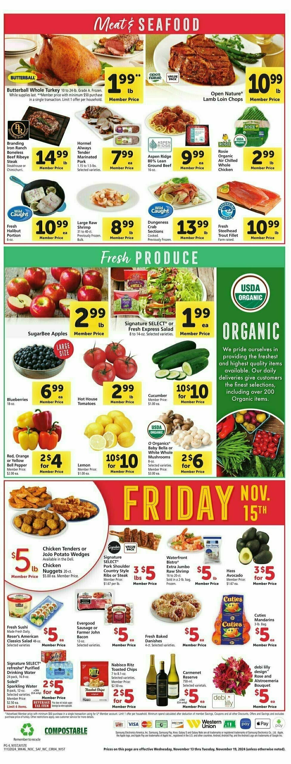 Safeway Weekly Ad from November 13