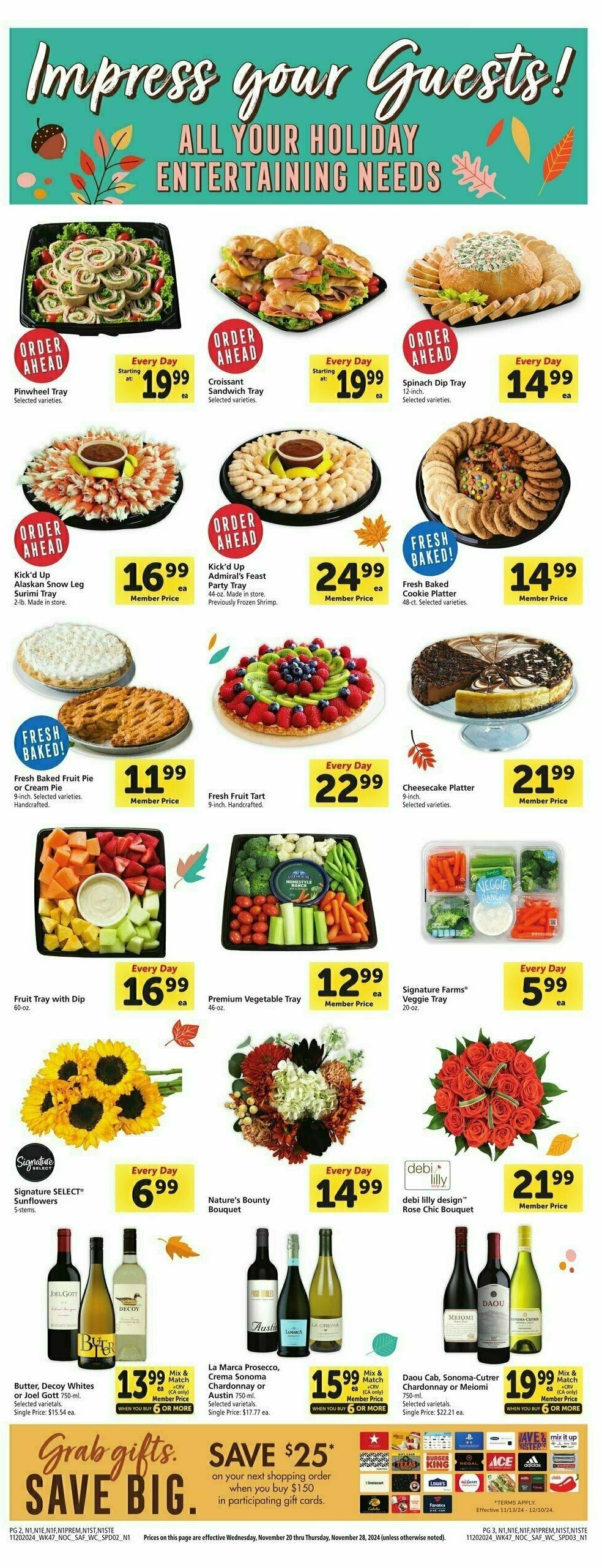 Safeway Weekly Ad from November 20