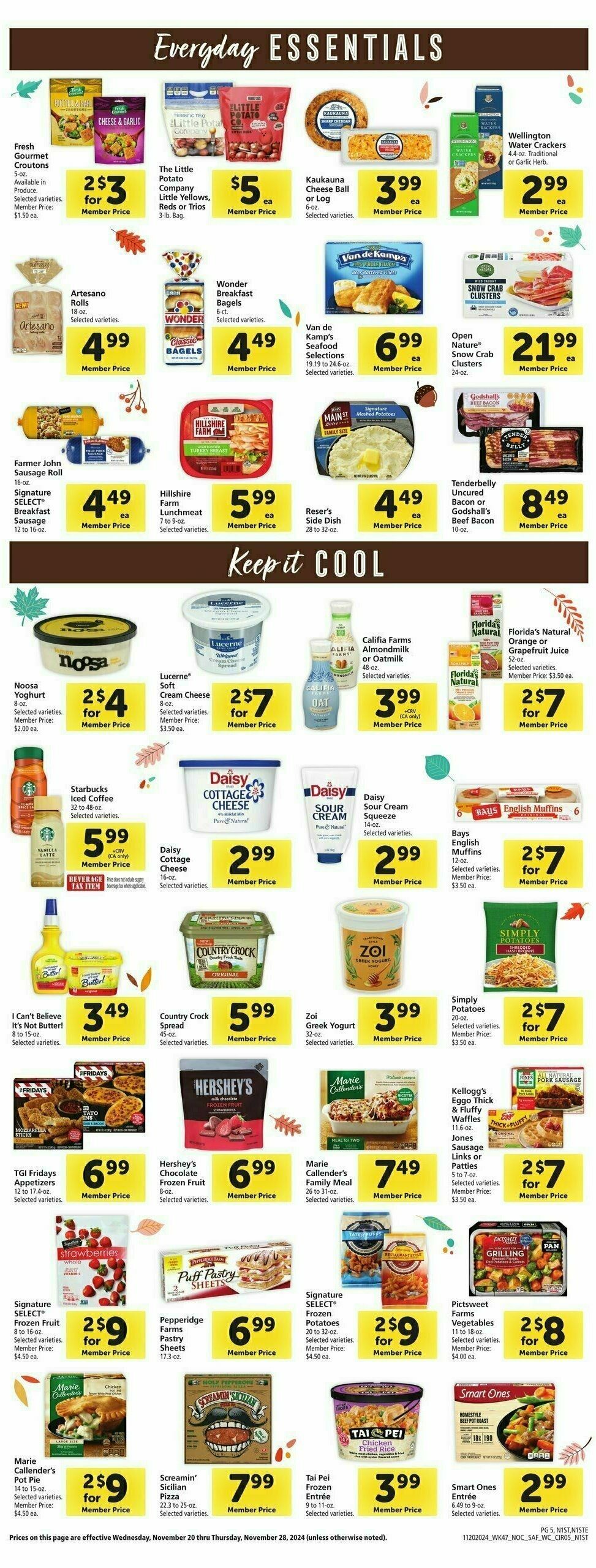 Safeway Weekly Ad from November 20