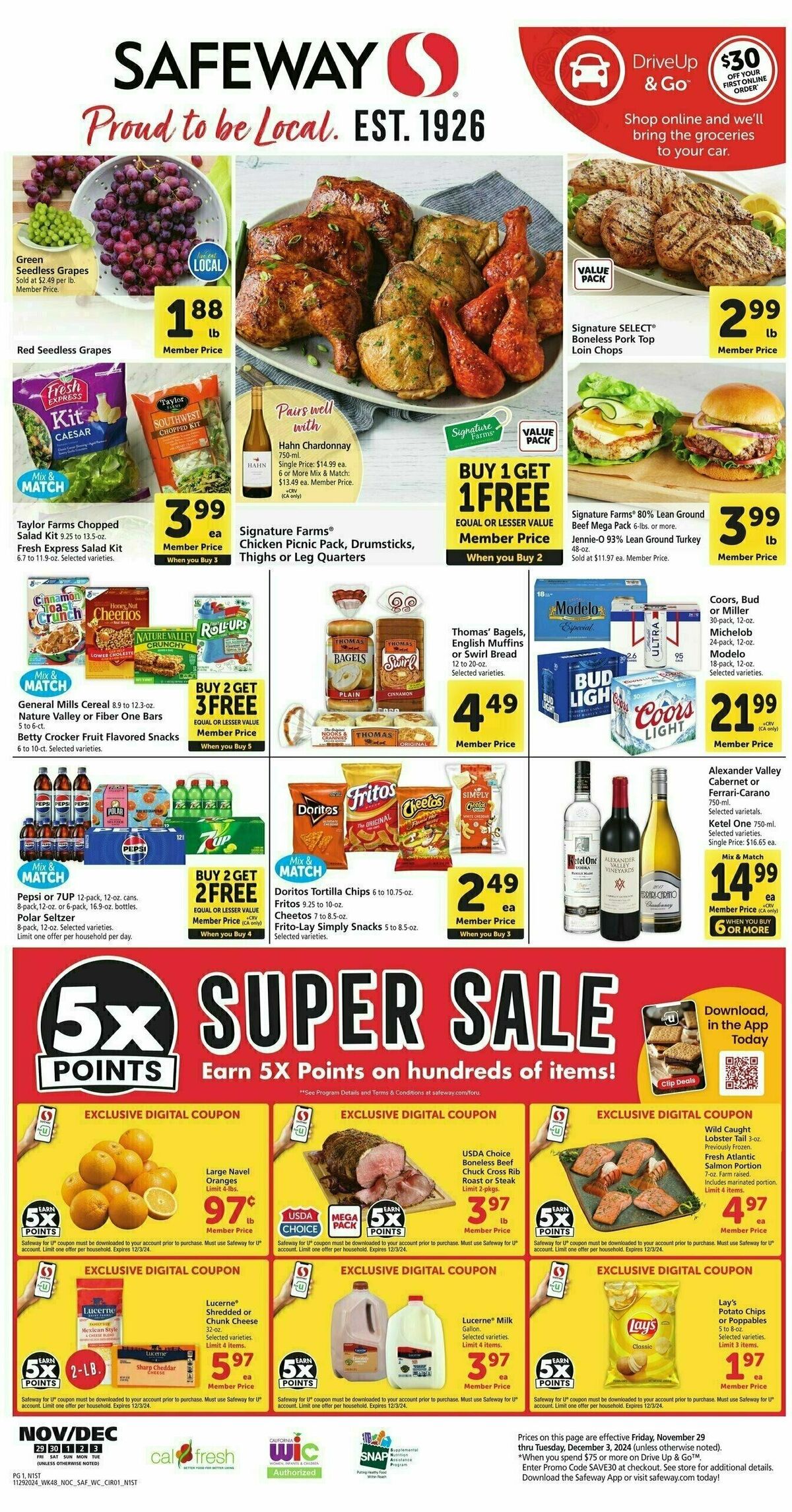 Safeway Weekly Ad from November 29