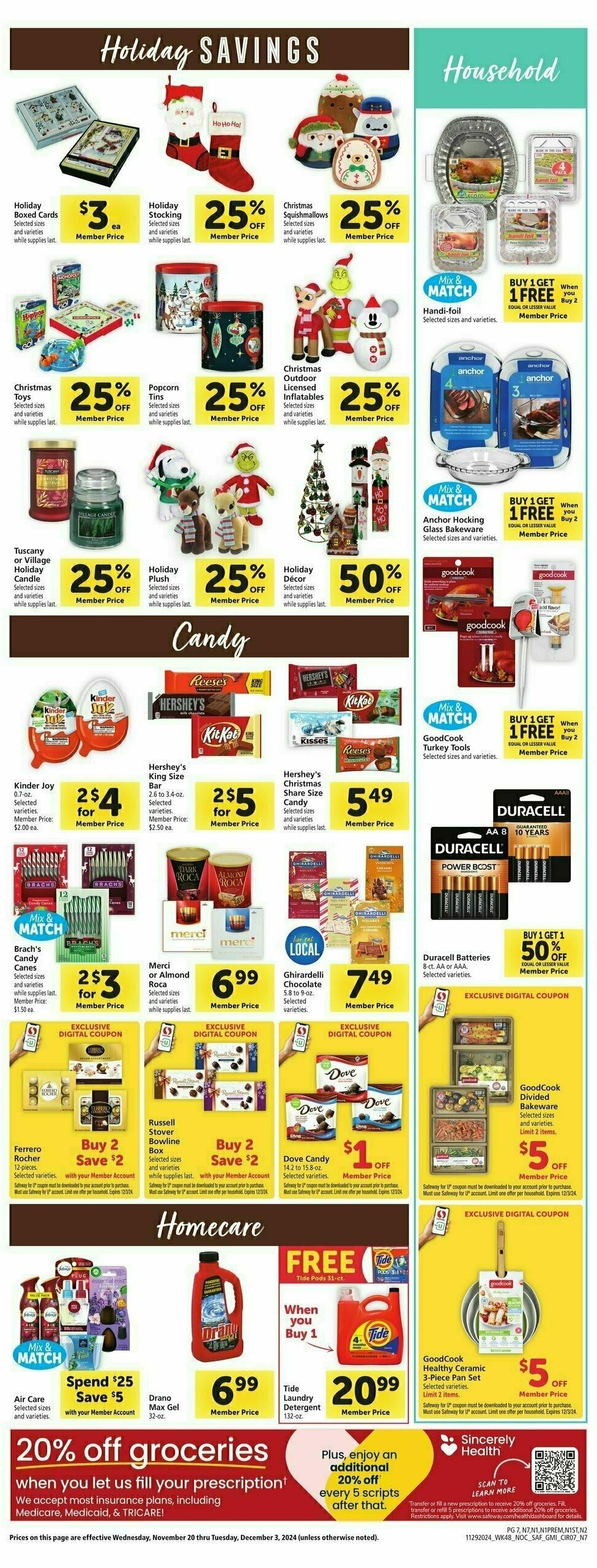 Safeway Weekly Ad from November 29