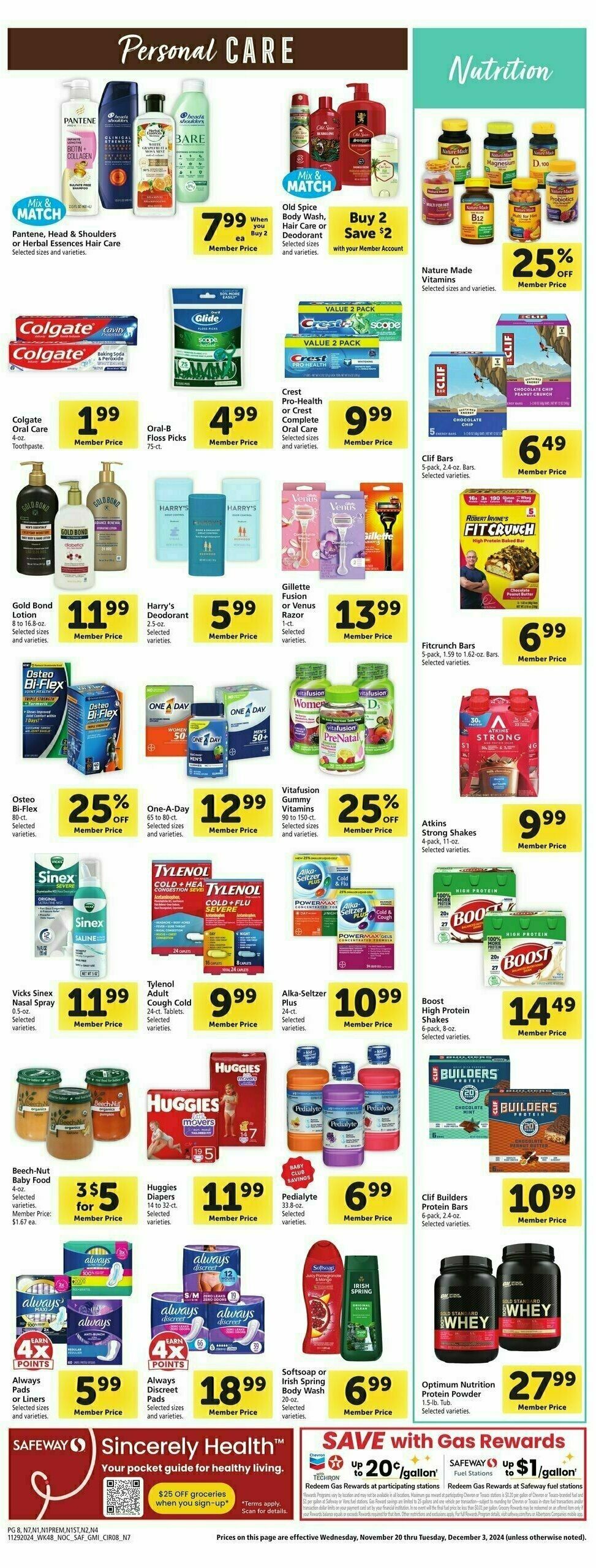 Safeway Weekly Ad from November 29