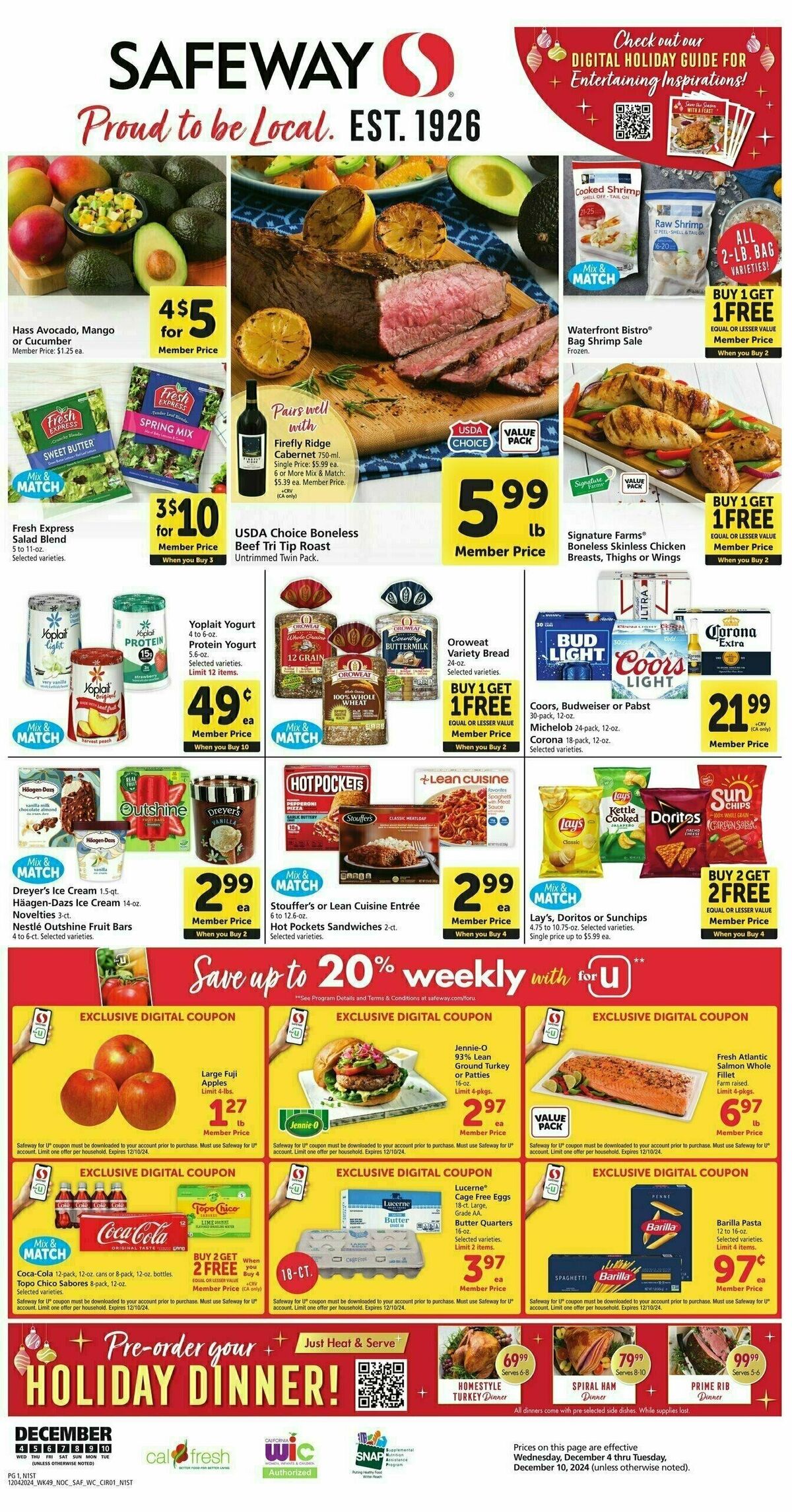 Safeway Weekly Ad from December 4