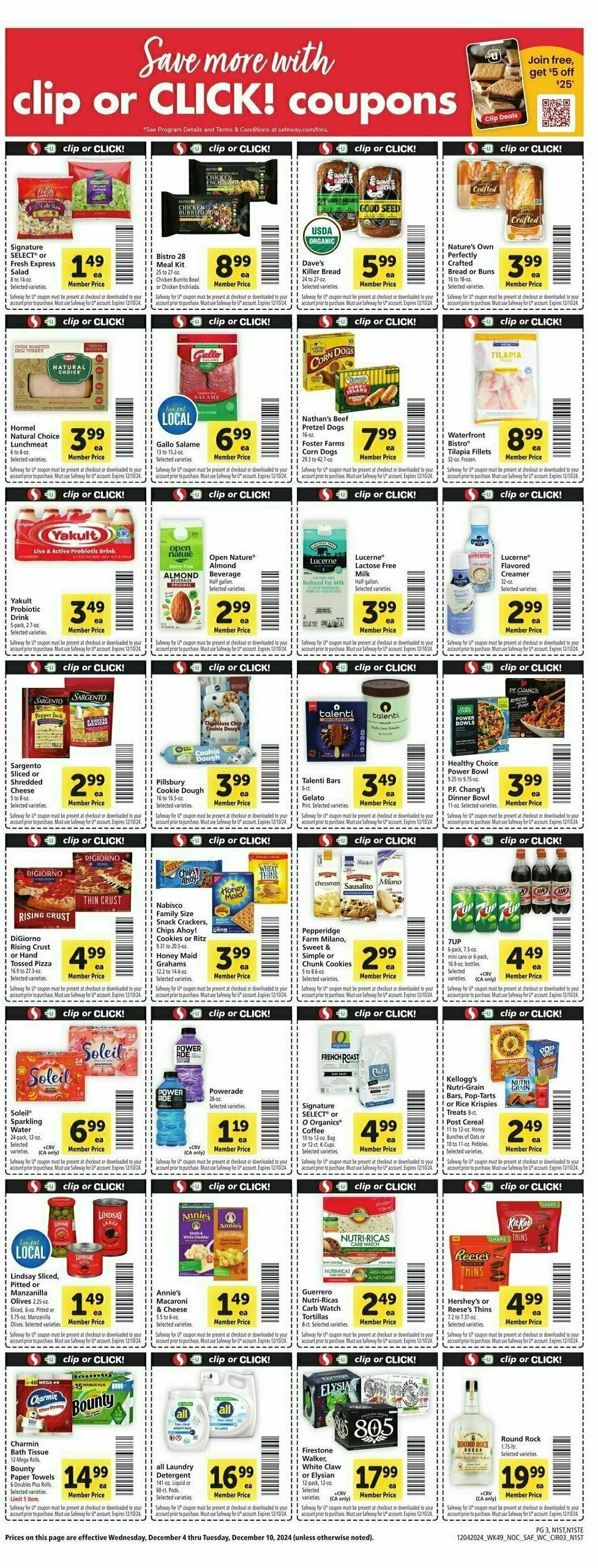 Safeway Weekly Ad from December 4