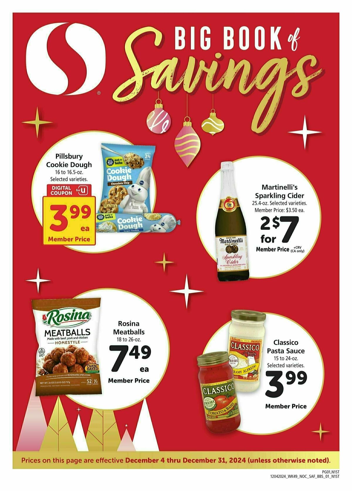 Safeway Big Book of Savings Weekly Ad from December 4