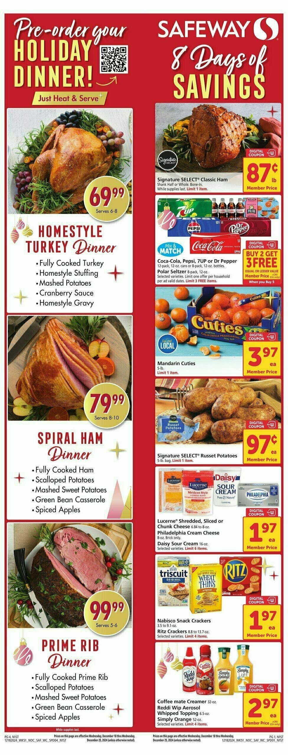 Safeway Weekly Ad from December 18