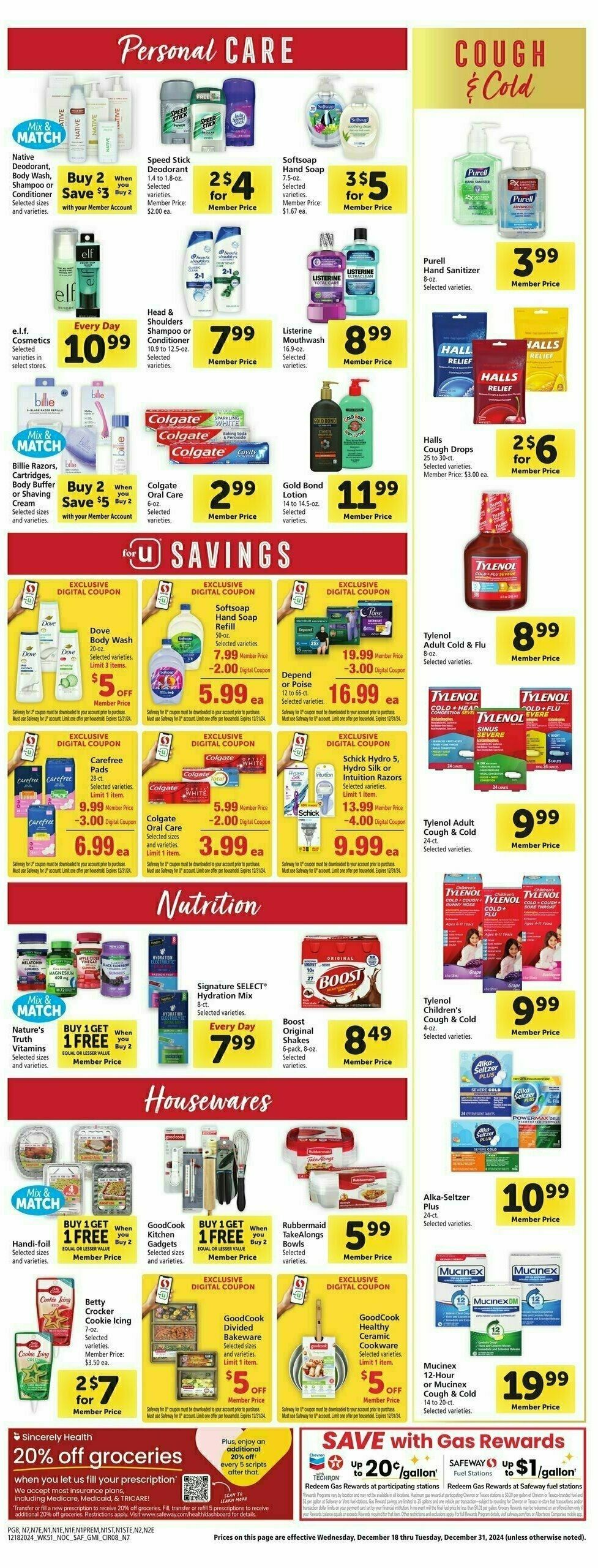 Safeway Weekly Ad from December 18