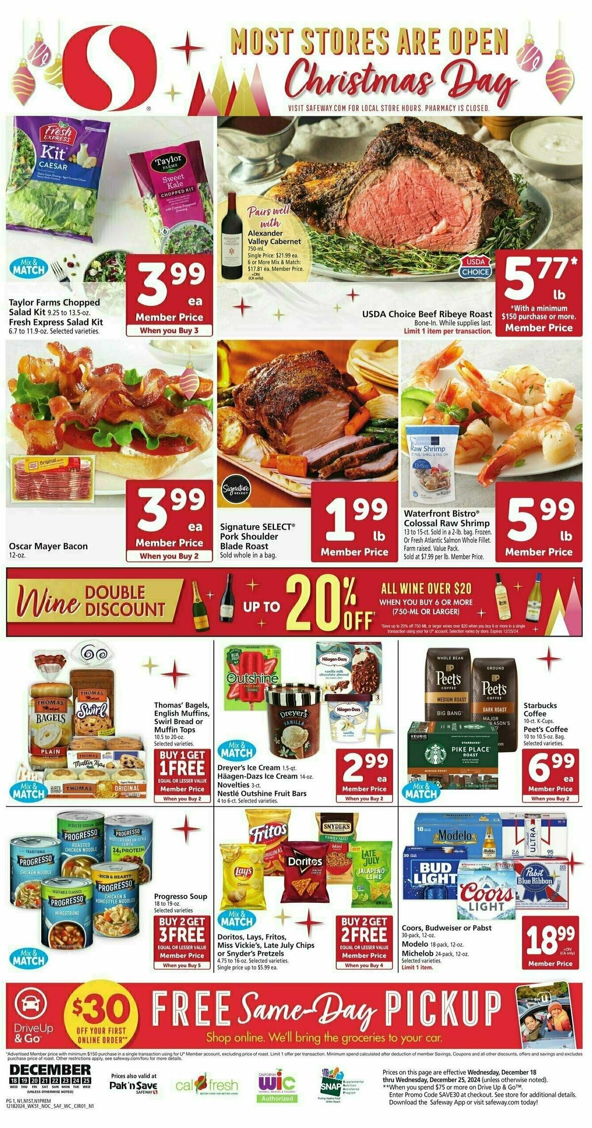 Safeway Weekly Ad from December 18