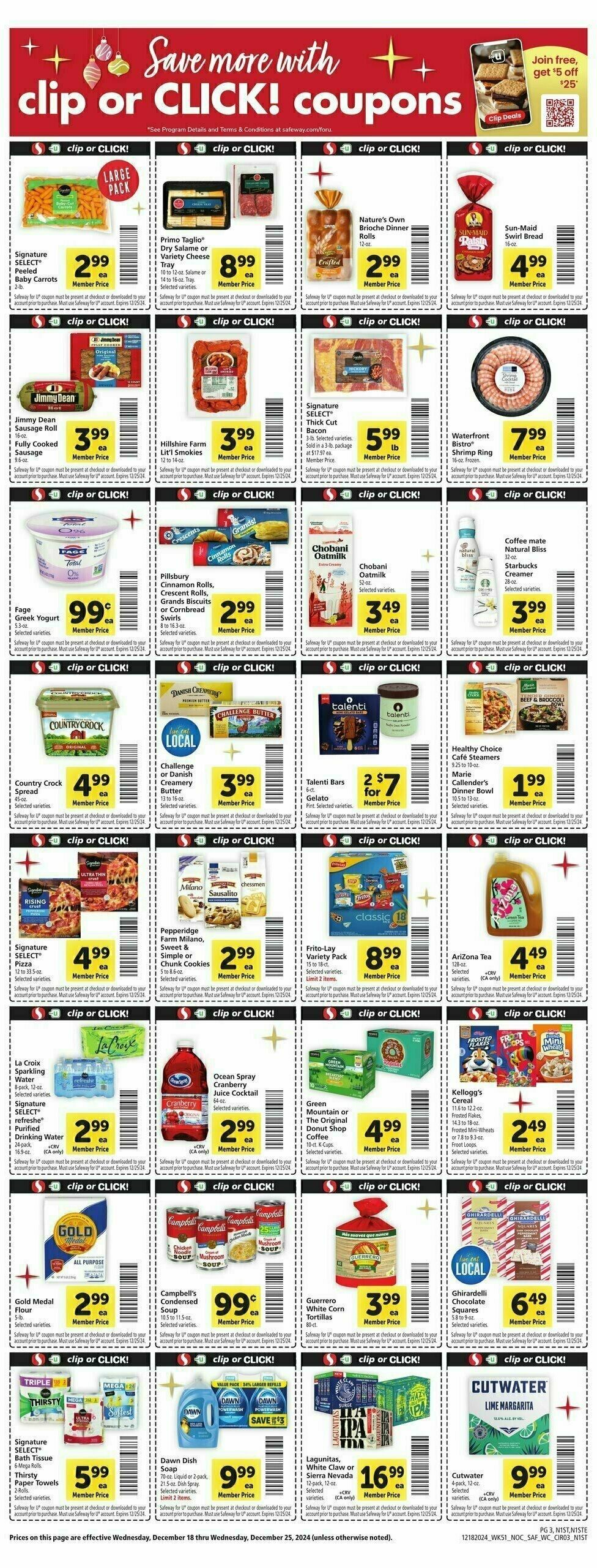 Safeway Weekly Ad from December 18