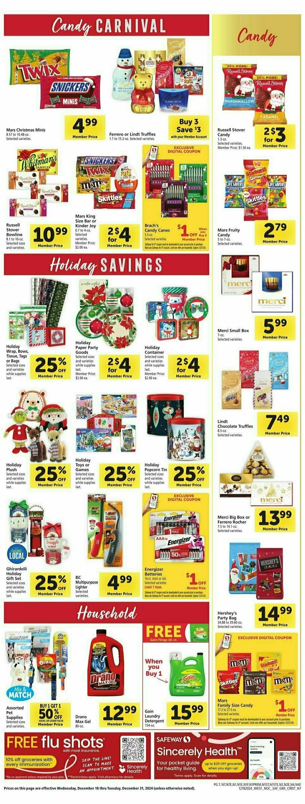 Safeway Weekly Ad from December 18