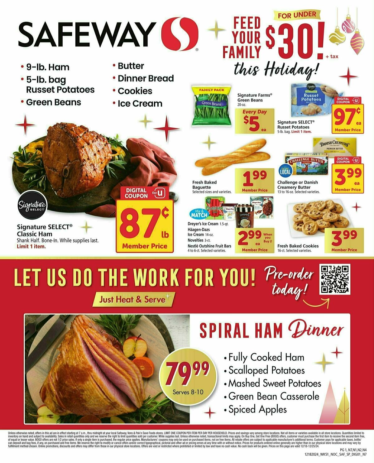 Safeway Specialty Publication Weekly Ad from December 18