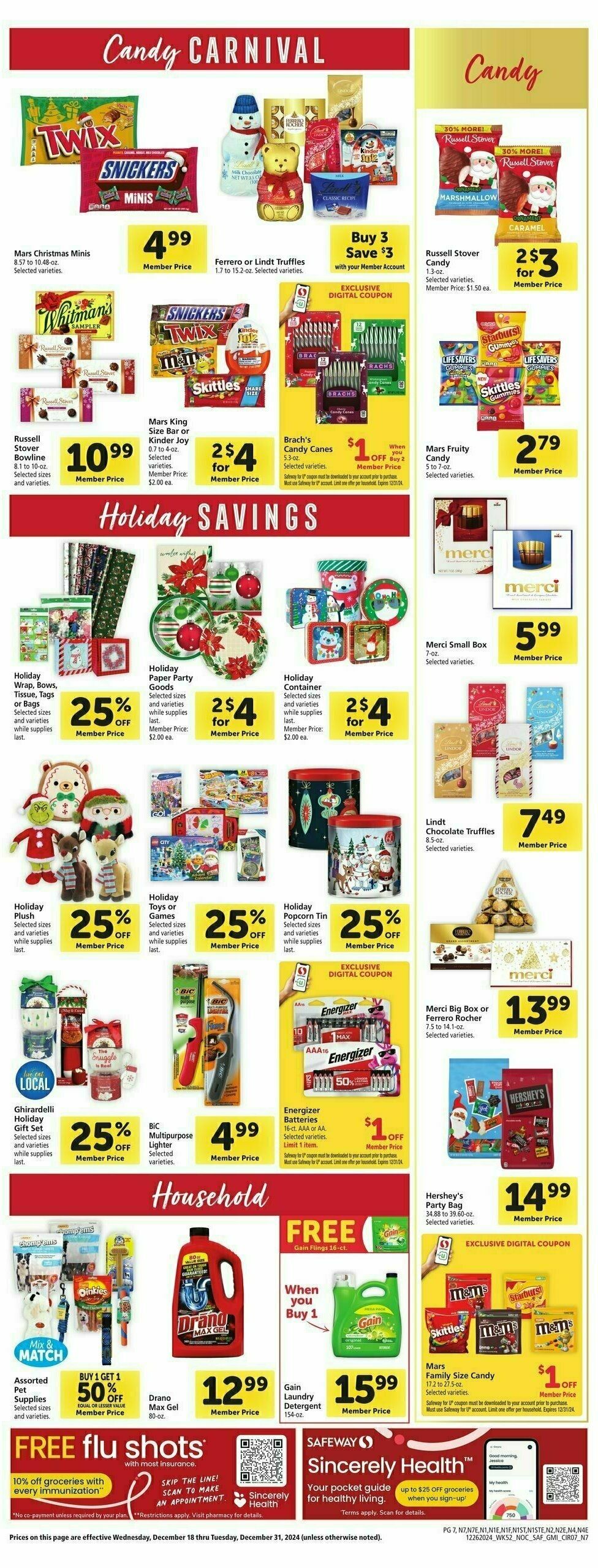 Safeway Weekly Ad from December 26