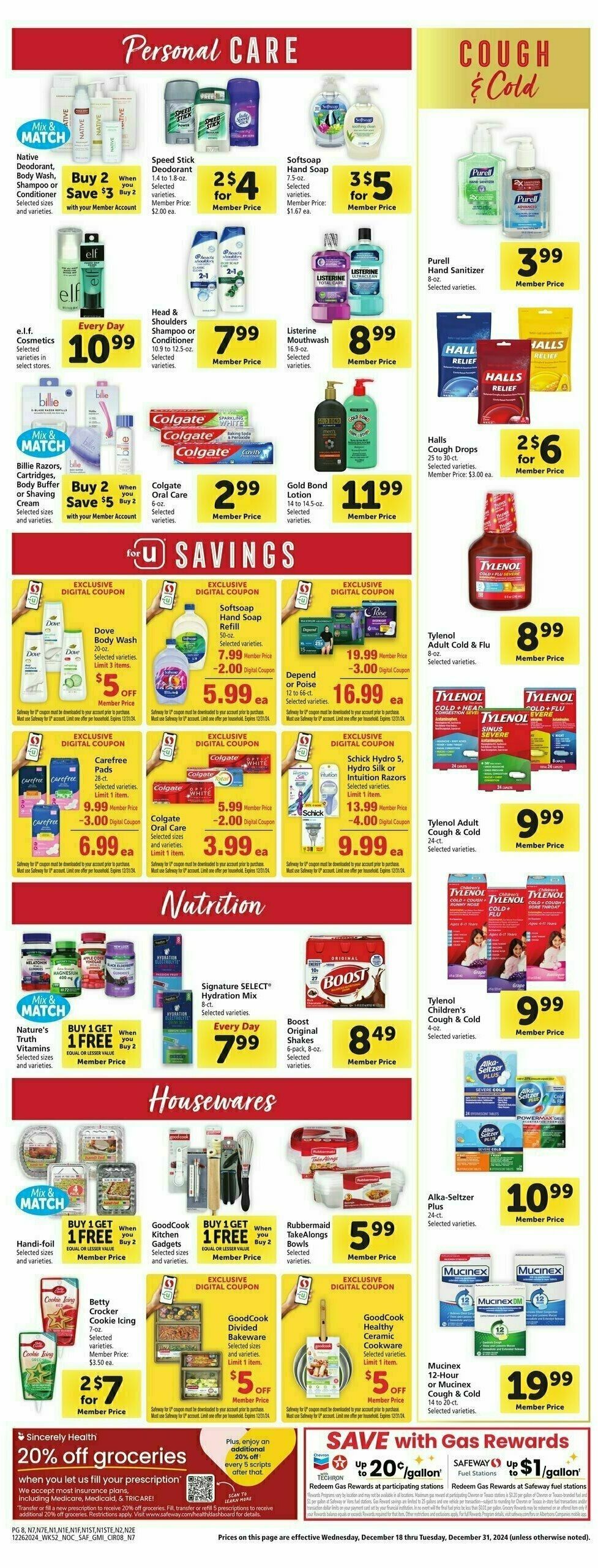 Safeway Weekly Ad from December 26