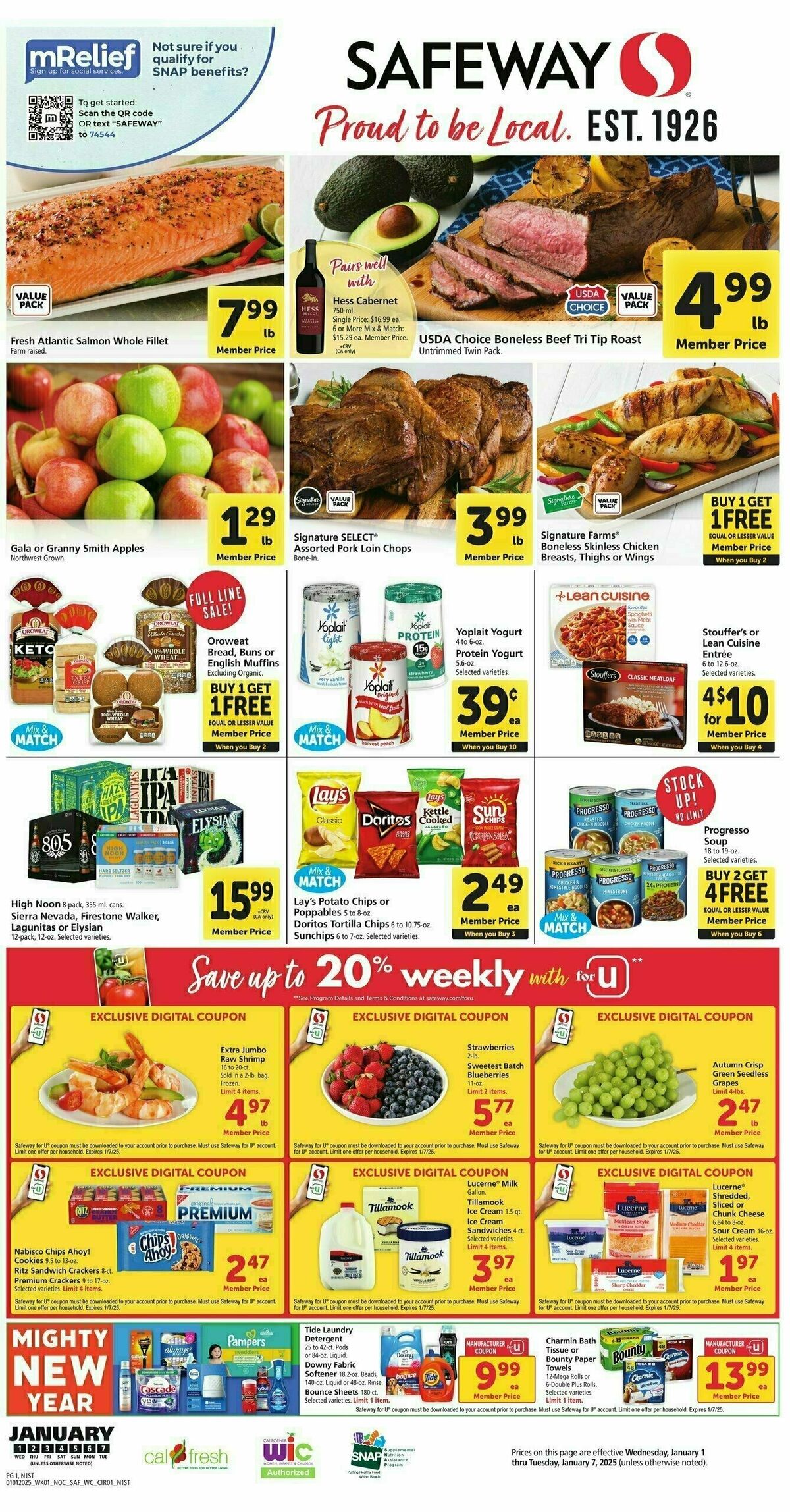 Safeway Weekly Ad from January 1