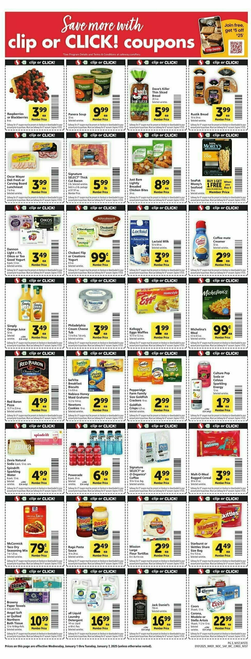 Safeway Weekly Ad from January 1