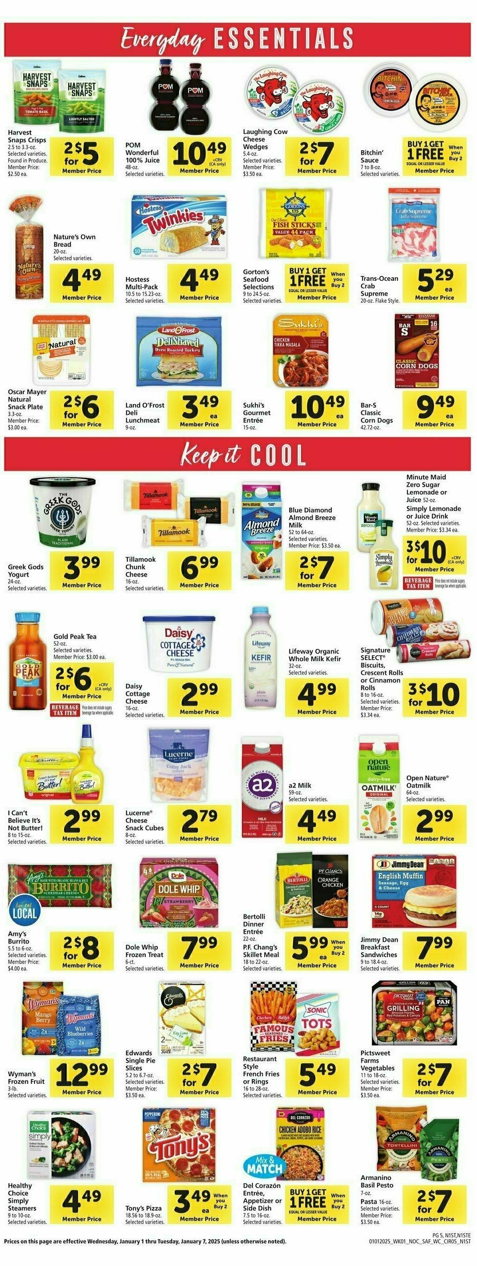 Safeway Weekly Ad from January 1