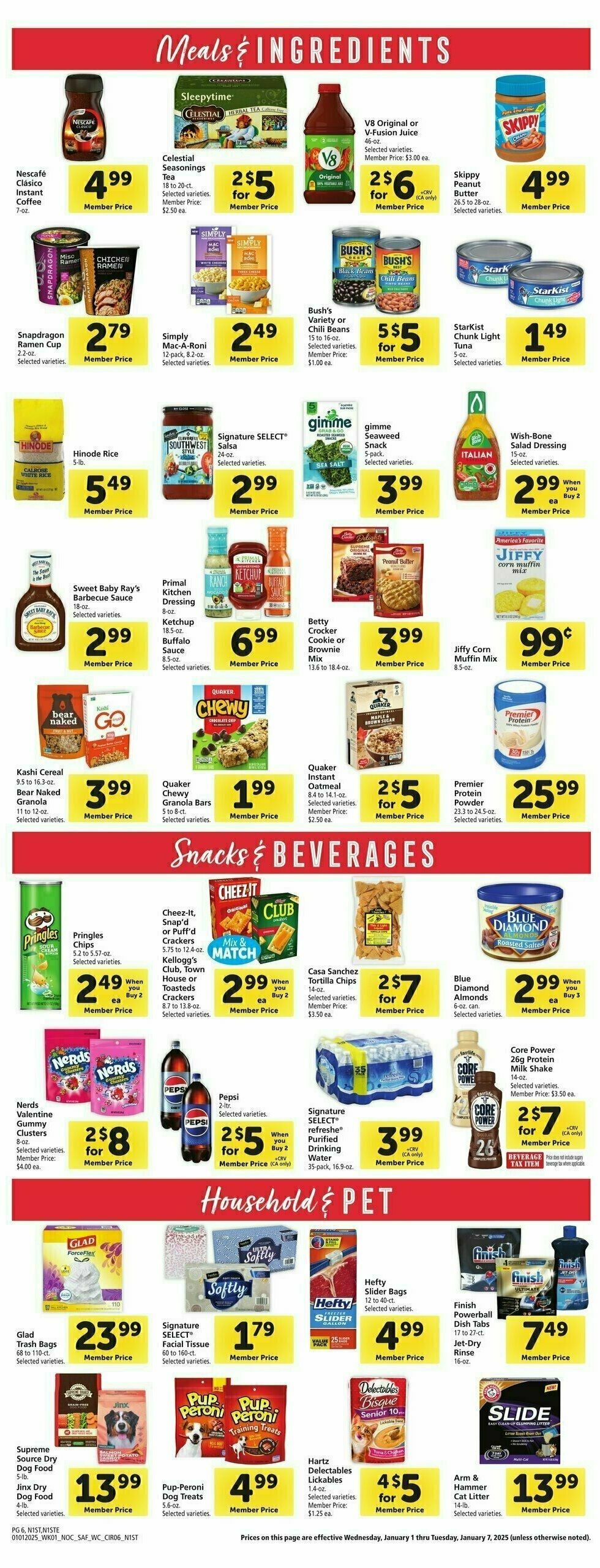 Safeway Weekly Ad from January 1