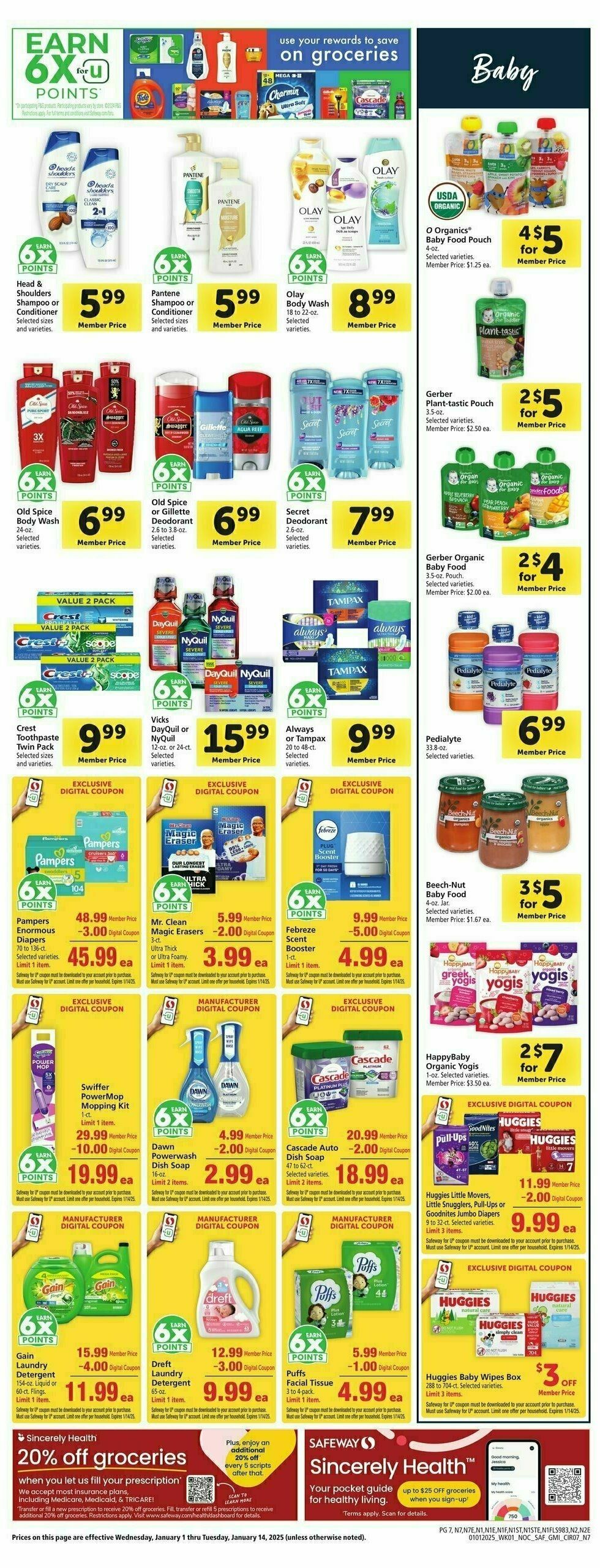 Safeway Weekly Ad from January 1