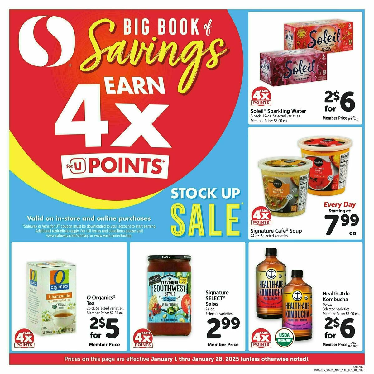 Safeway Big Book of Savings Weekly Ad from January 1