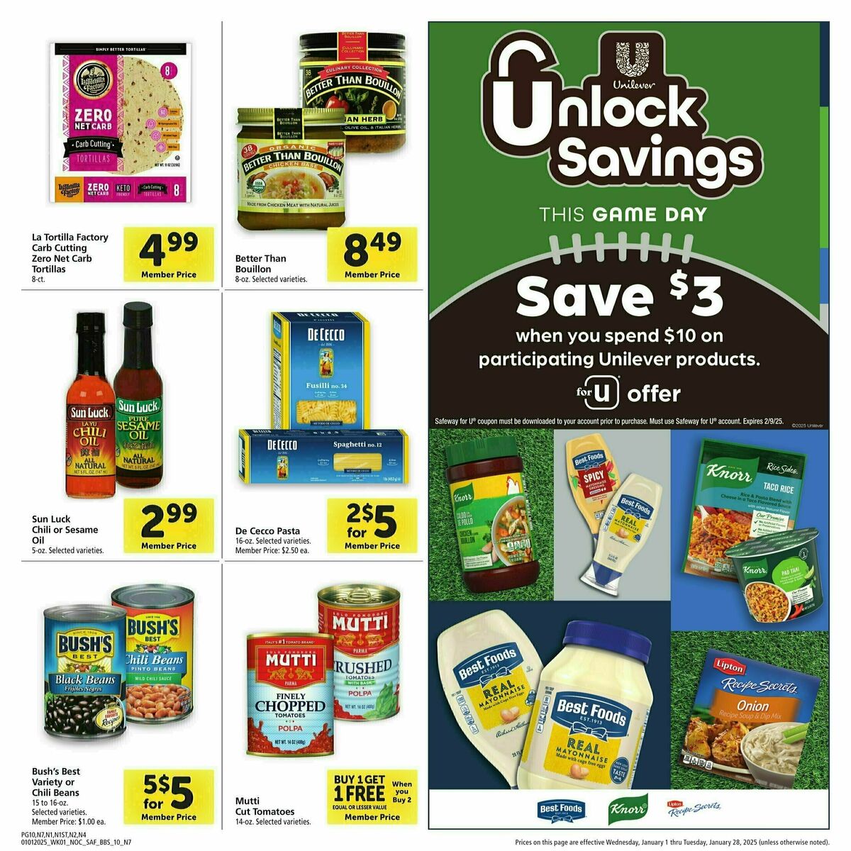 Safeway Big Book of Savings Weekly Ad from January 1