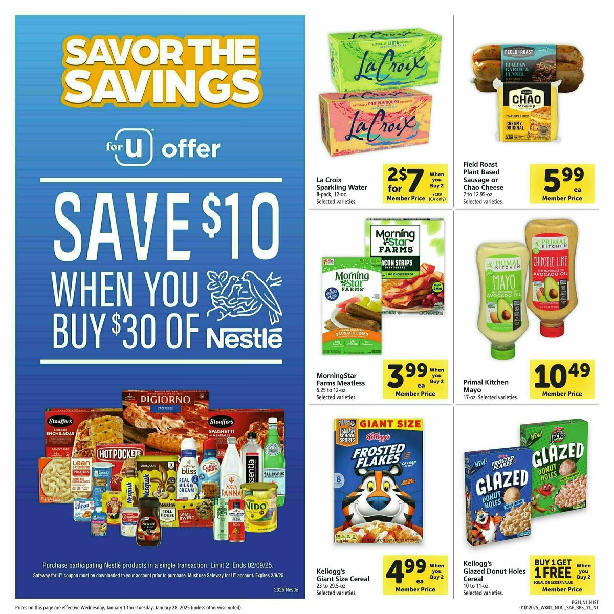 Safeway Big Book of Savings Weekly Ad from January 1