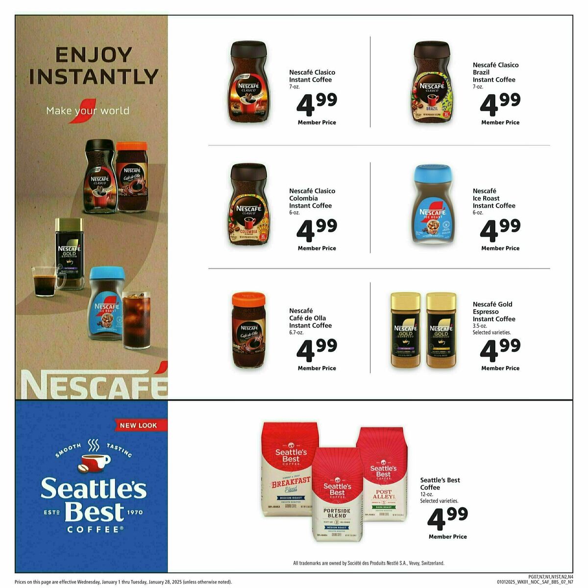 Safeway Big Book of Savings Weekly Ad from January 1