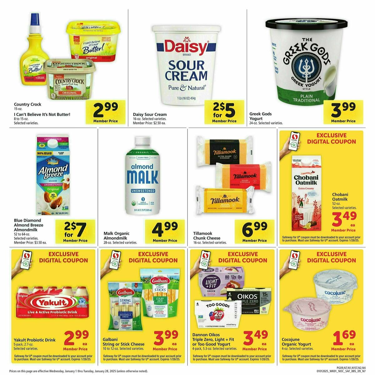 Safeway Big Book of Savings Weekly Ad from January 1