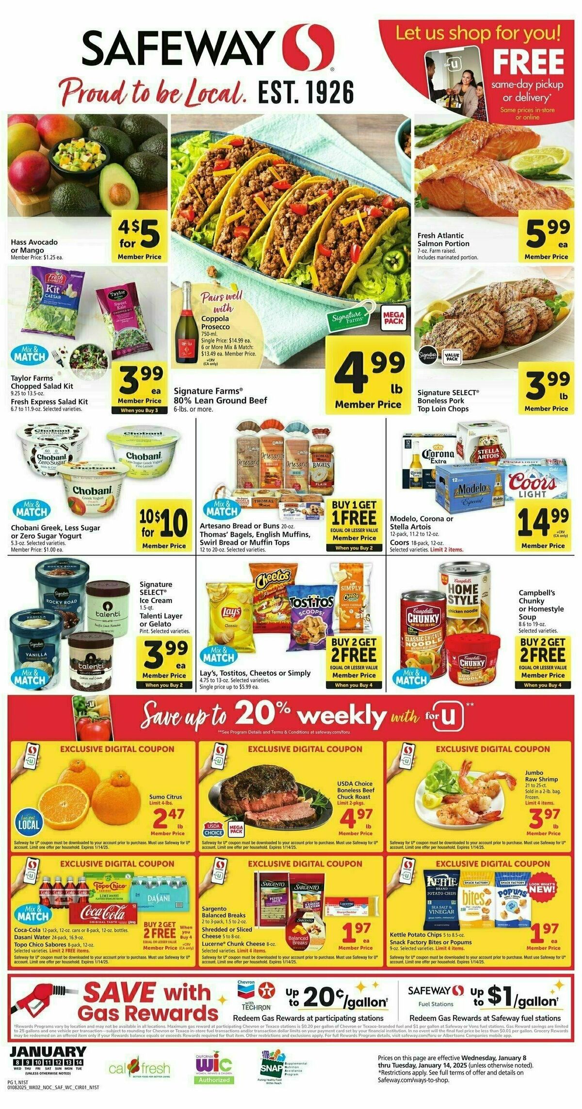 Safeway Weekly Ad from January 8