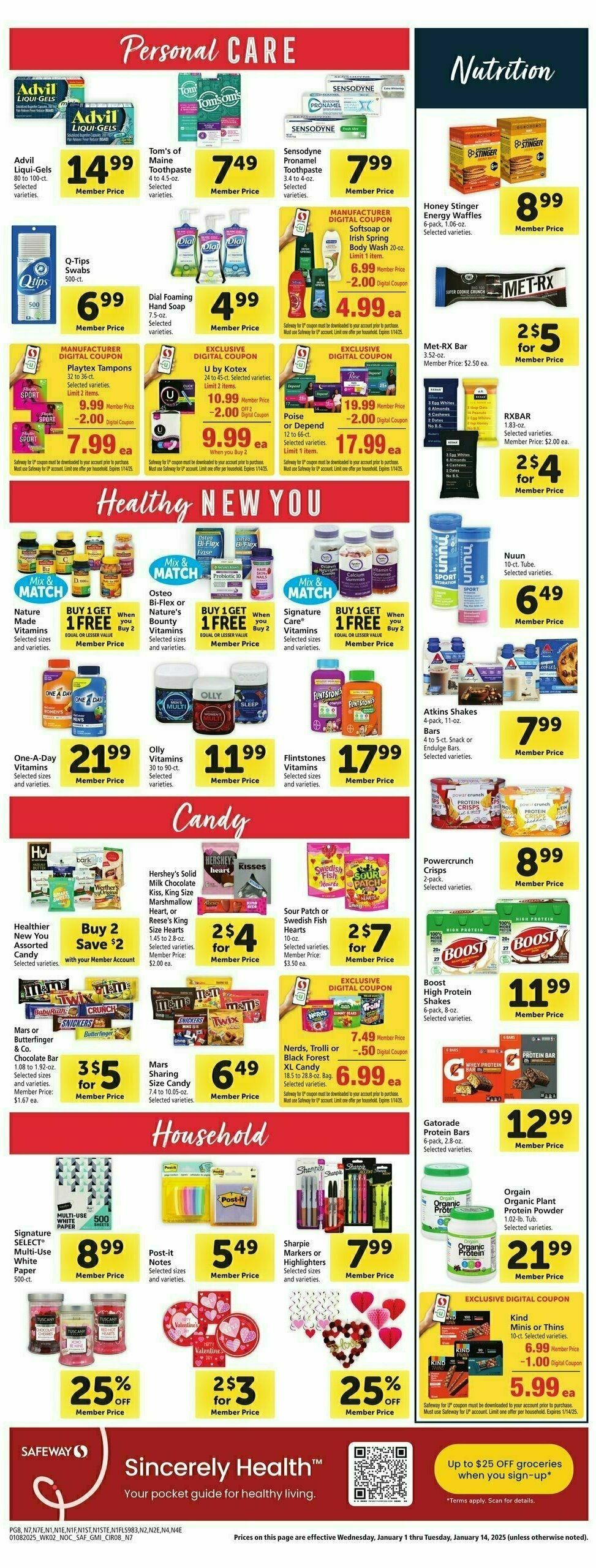 Safeway Weekly Ad from January 8