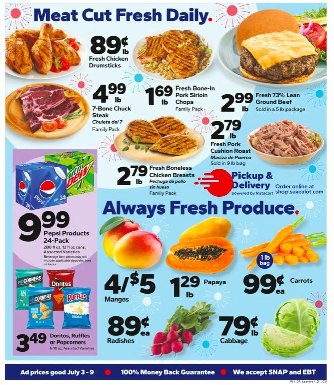 Save A Lot Weekly Ad from July 3