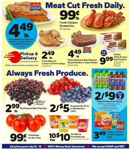 Save A Lot Weekly Ad from July 10