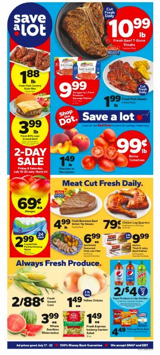 Save A Lot Weekly Ad from July 17