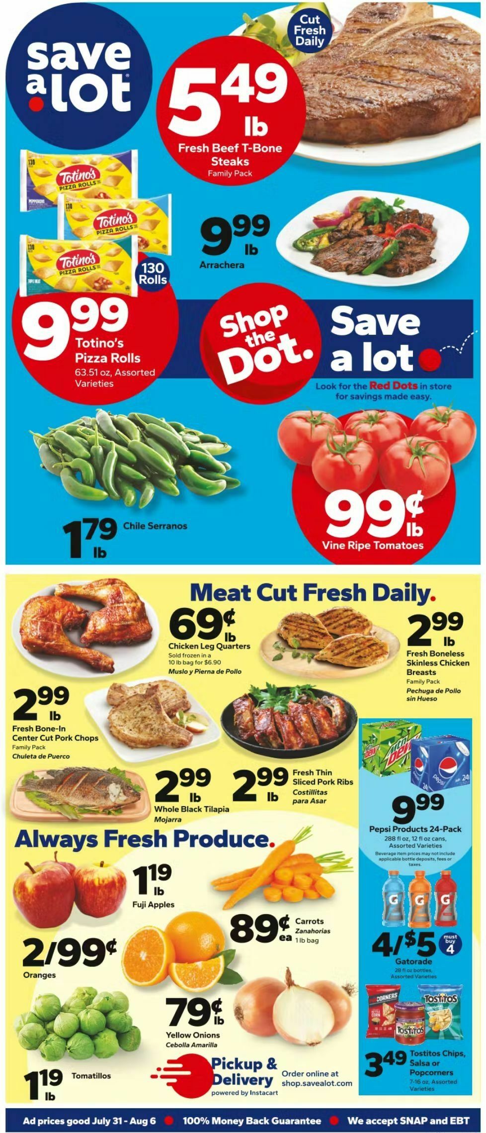 Save A Lot Weekly Ad from July 31